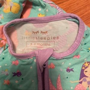 Little Sleepies 3-6 month (mermaid print)
